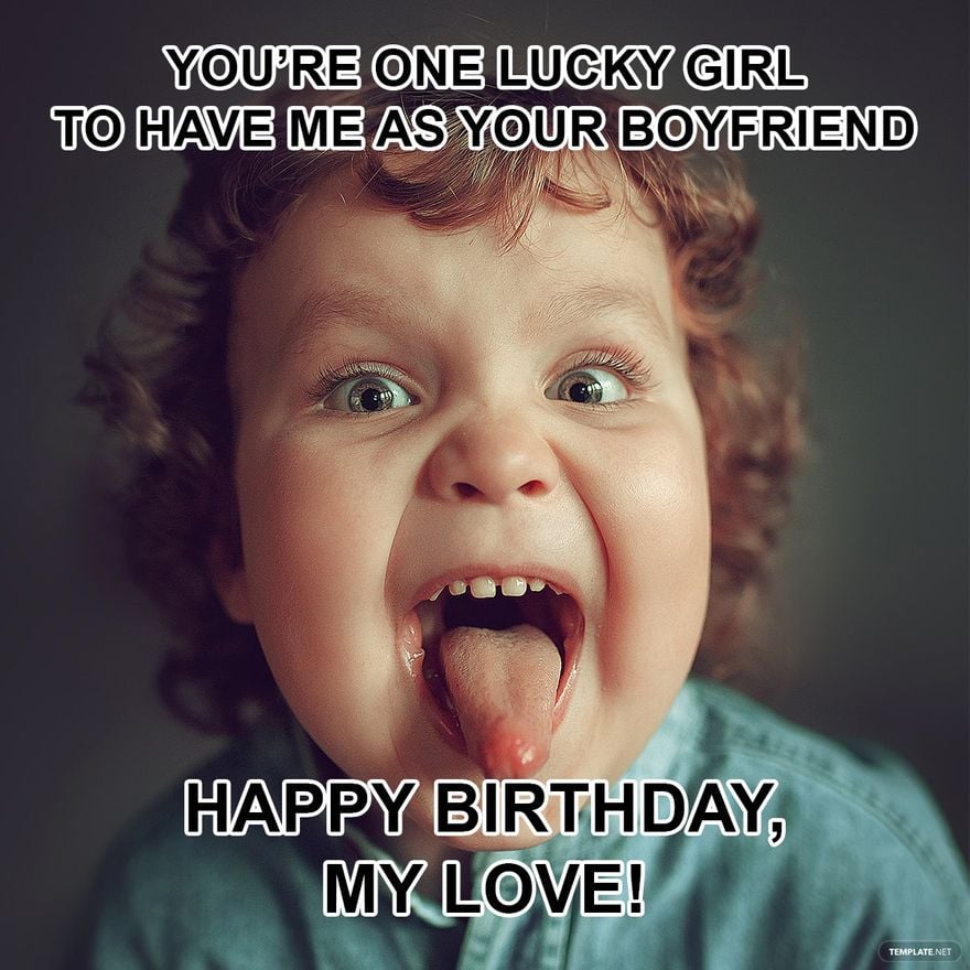 Free Happy Birthday Love Meme - GIF, Illustrator, JPG, PSD, PNG |  