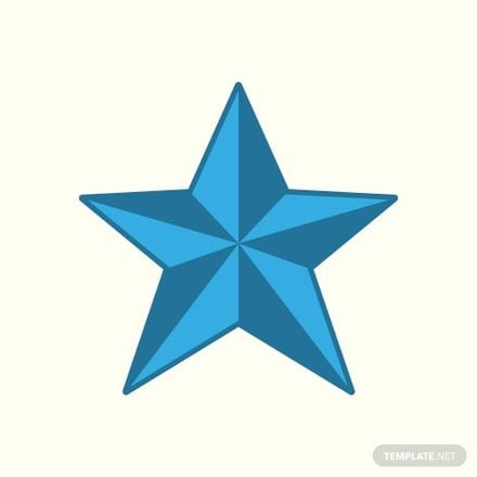 Blue Nautical Star Vector