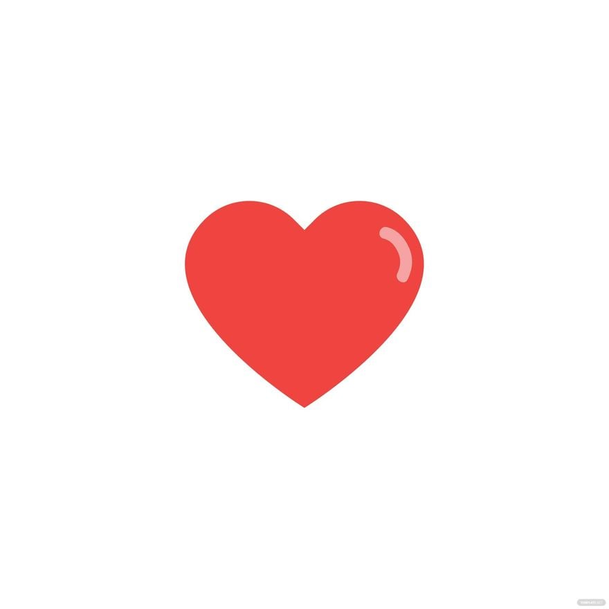 Simple Red Heart Clipart