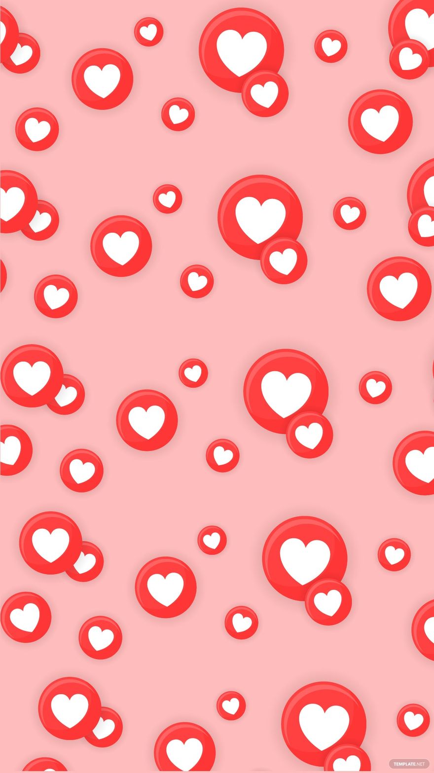 Free Heart Emoji Background
