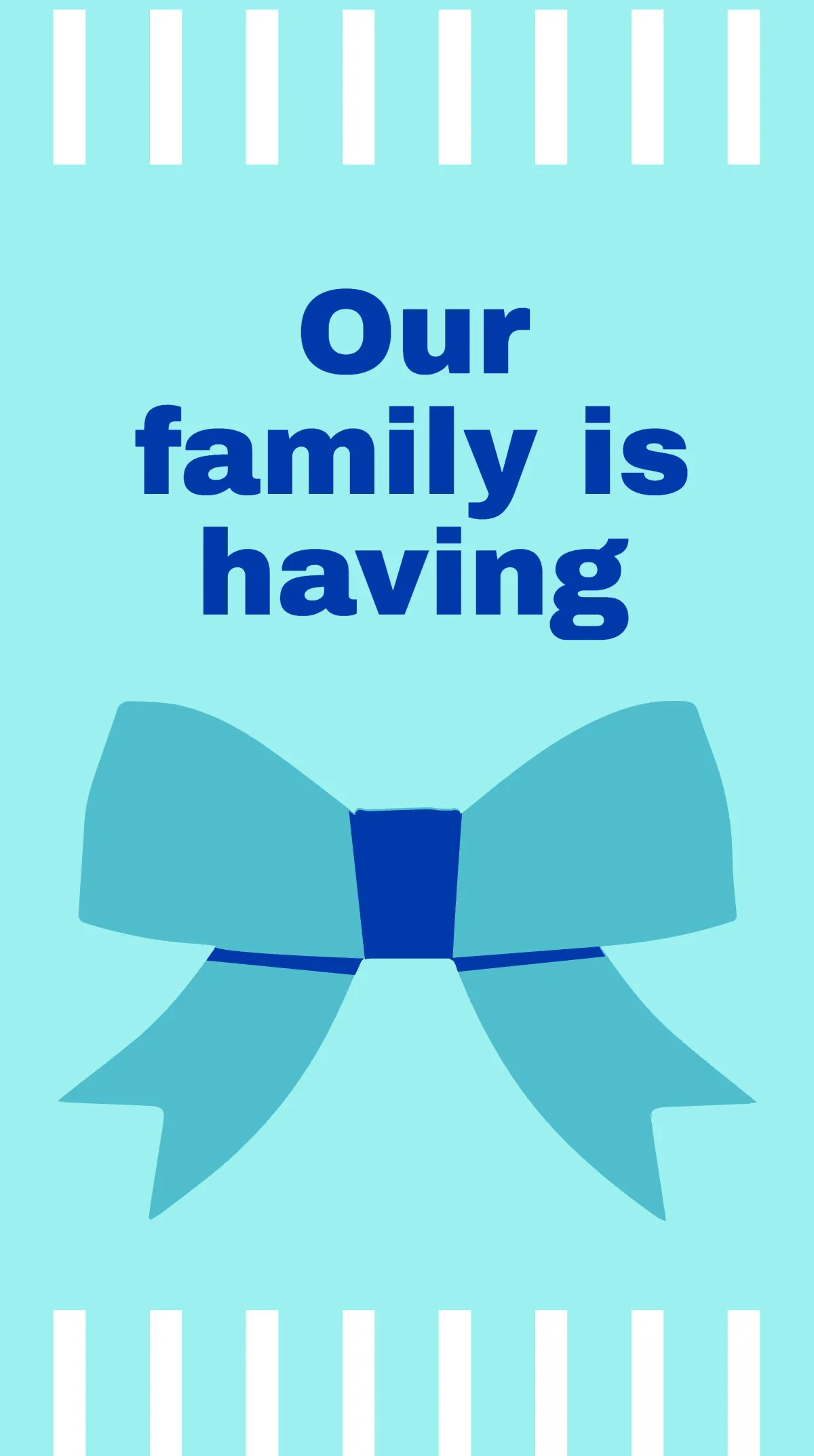 Free Boy Pregnancy Announcement Instagram Story Template to Edit Online