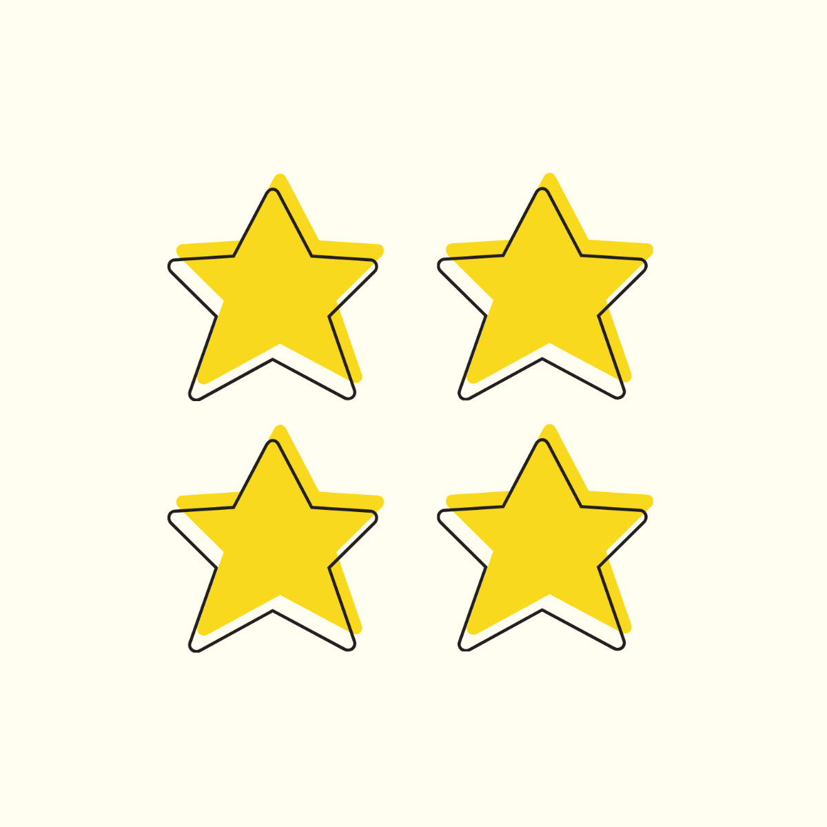 Free 4 Star Vector Template