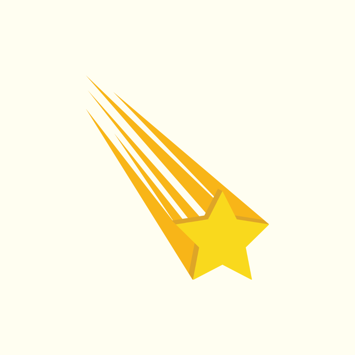 Free Falling Star Vector Template