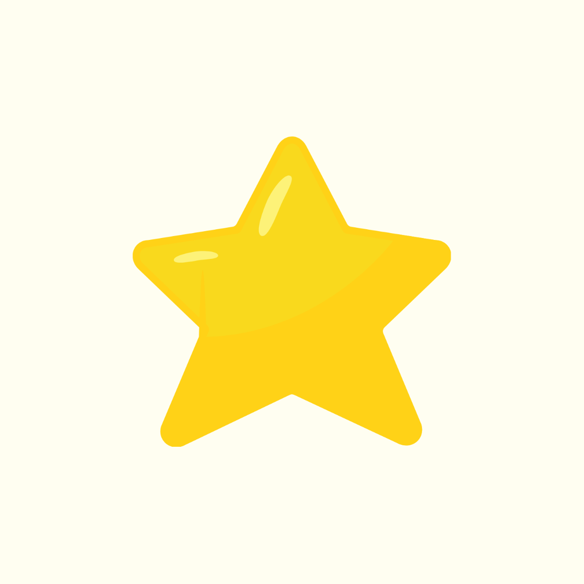 Free Yellow Star Vector Template