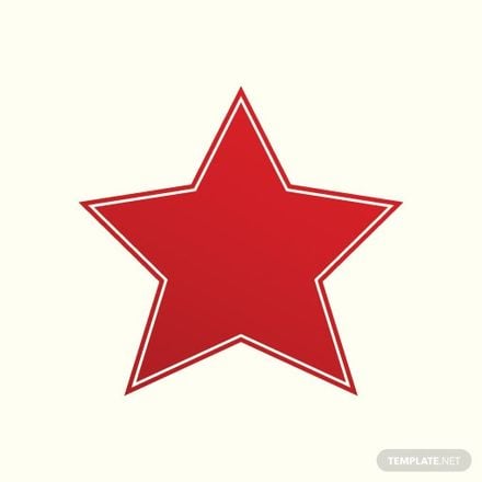 Red Star Vector