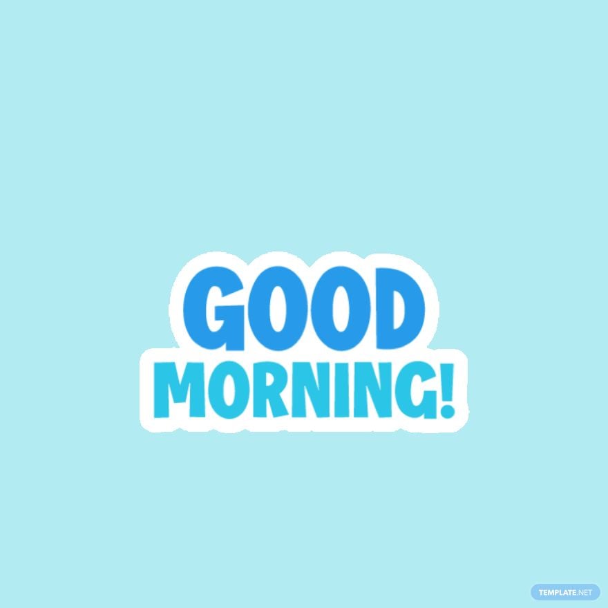 Free Animated Good Morning Sticker - GIF 