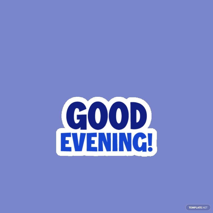 Free Animated Good Evening Sticker - GIF 