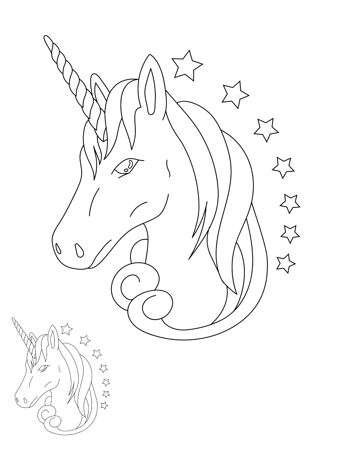 Unicorn Mask Printable Template Unicorn Mask Printable Template