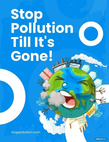 Stop Pollution Flyer Template