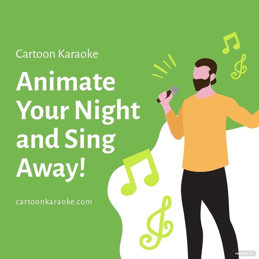 Animated Karaoke Instagram Post Template