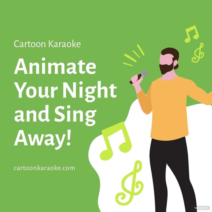 Animated Karaoke Linkedin Post Template