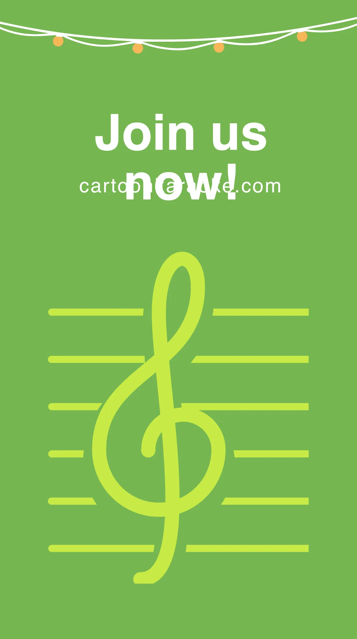 Free Animated Karaoke Instagram Story Template to Edit Online