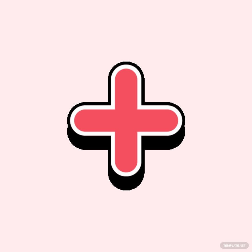 Free Plus Sign Animated Sticker in GIF