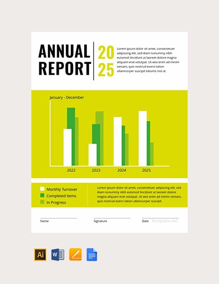 Download Annual Report Template - 46+ Free Word, Excel, PDF, PPT, PSD Documents Download | Free & Premium ...