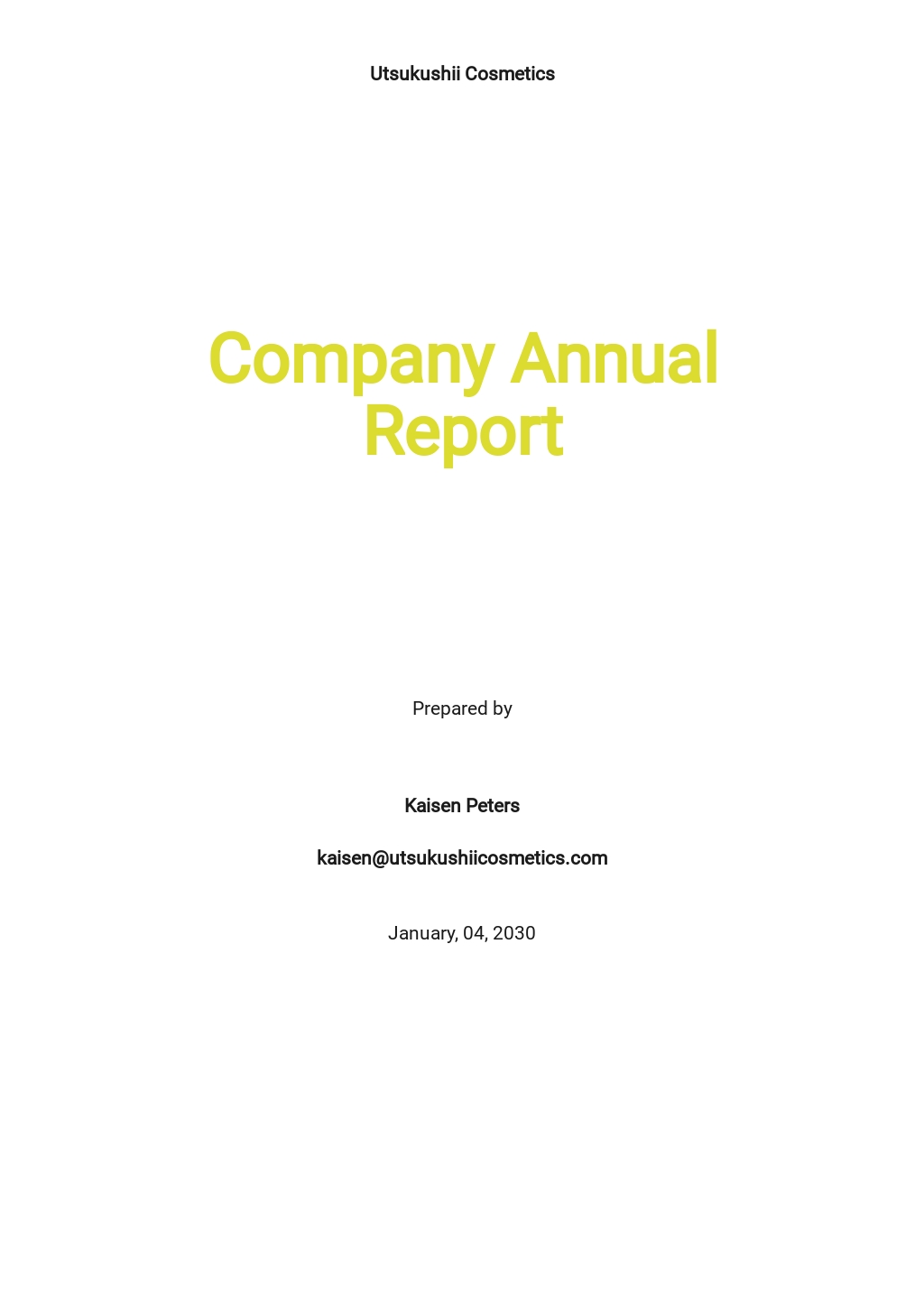 NGO Annual Report Template [Free PDF] Google Docs, Word