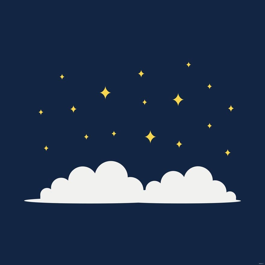 Free Stars In The Sky Clipart in Illustrator, EPS, SVG, JPG, PNG