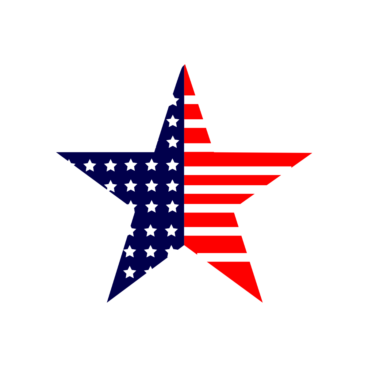 Stars And Stripes Clipart Template