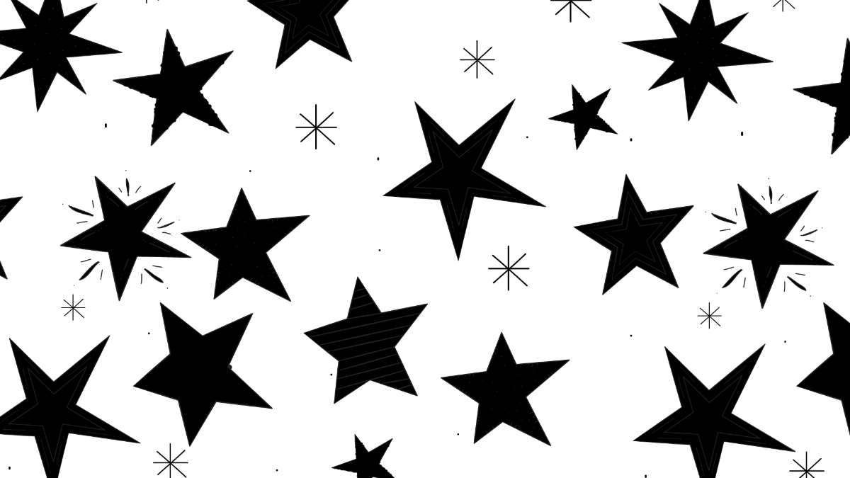 Aesthetic black star background Template