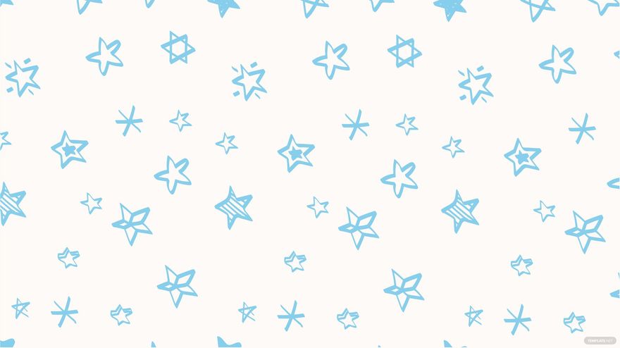 Sky Blue Star Background