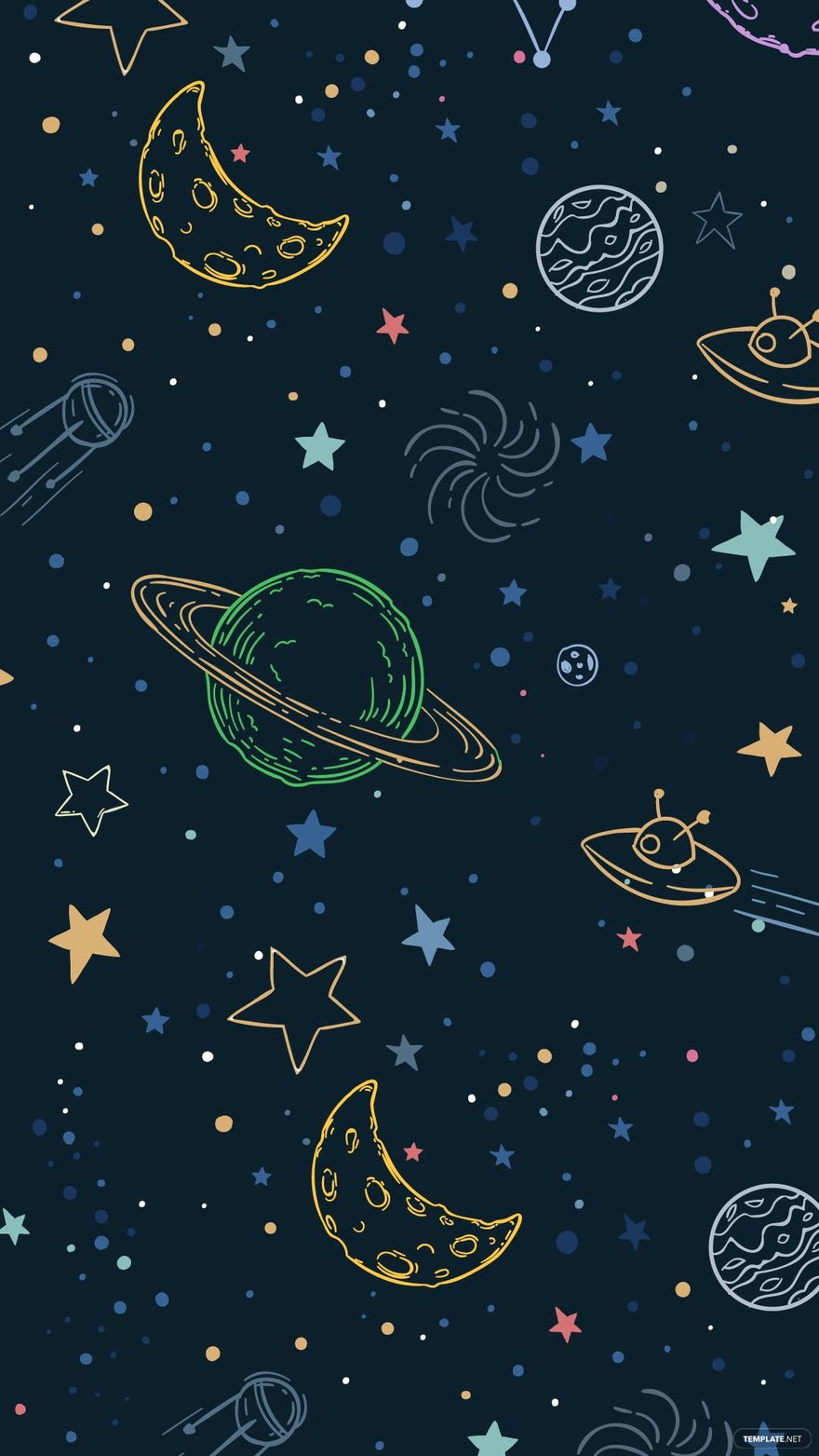 Free Outer Space Stars Background