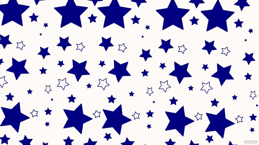Navy Stars Background
