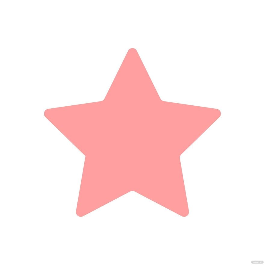 Pink Star Clipart in Illustrator, EPS, SVG, JPG, PNG