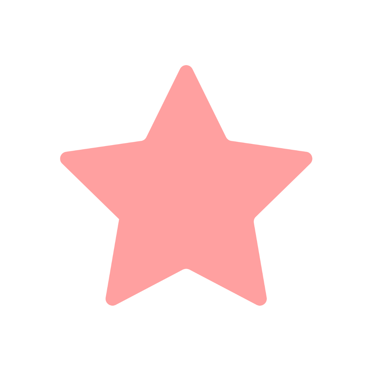 Pink Star Clipart Template