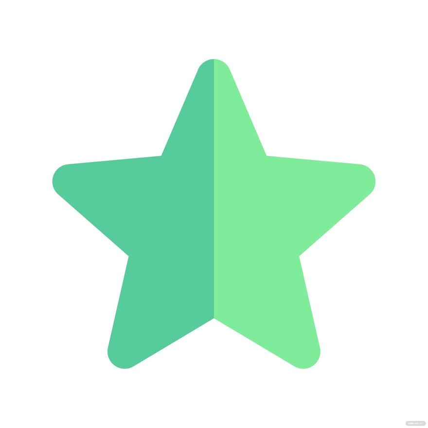 Free Green Star Clipart
