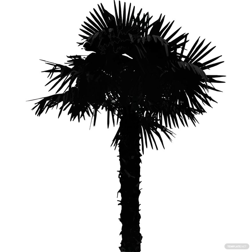 Free Palm Tree Silhouette in Illustrator, PSD, EPS, SVG, JPG, PNG