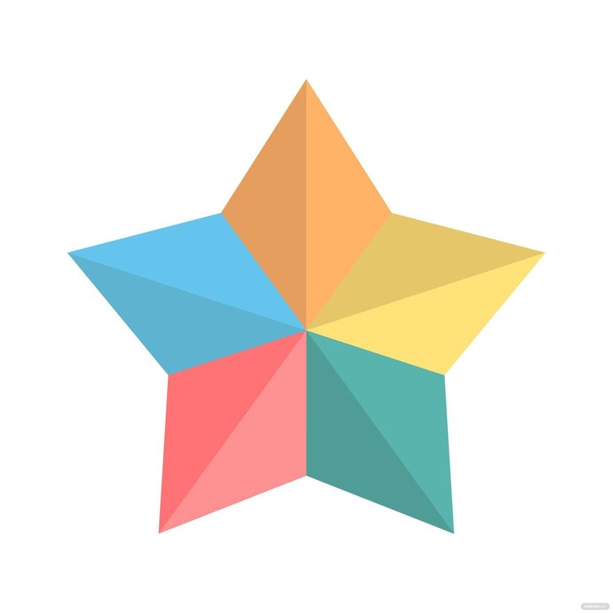 Free Colorful Star Clipart in Illustrator, EPS, SVG, JPG, PNG