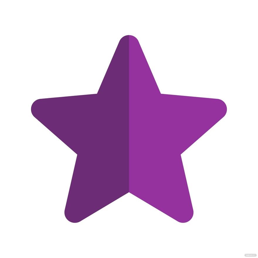 Free Purple Star Clipart