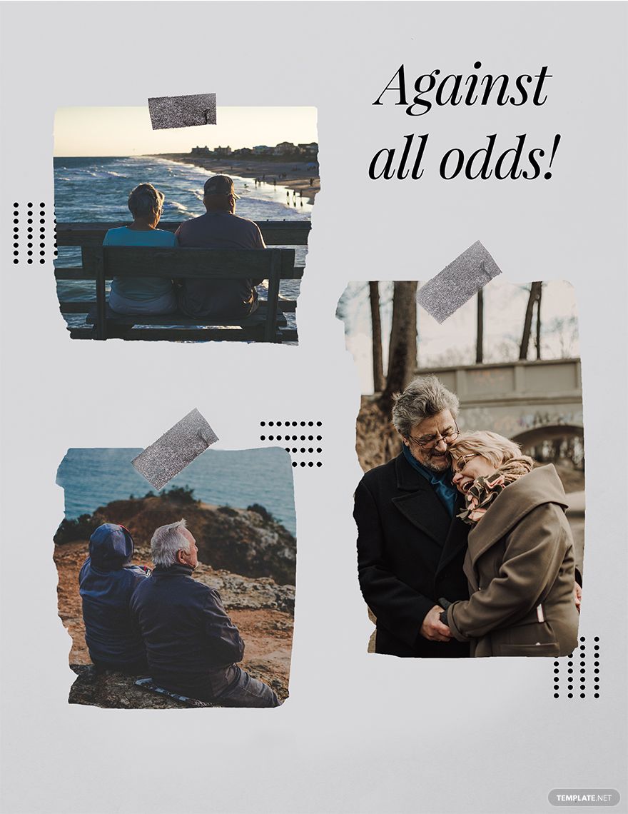 Retirement Photo Collage Template