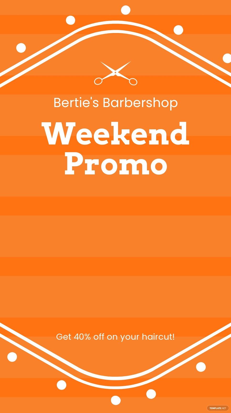 Barber Shop Promotion Snapchat Geofilter Template