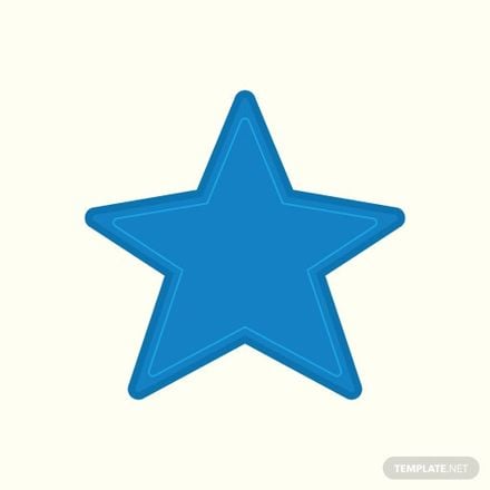 Free Blue Star Vector