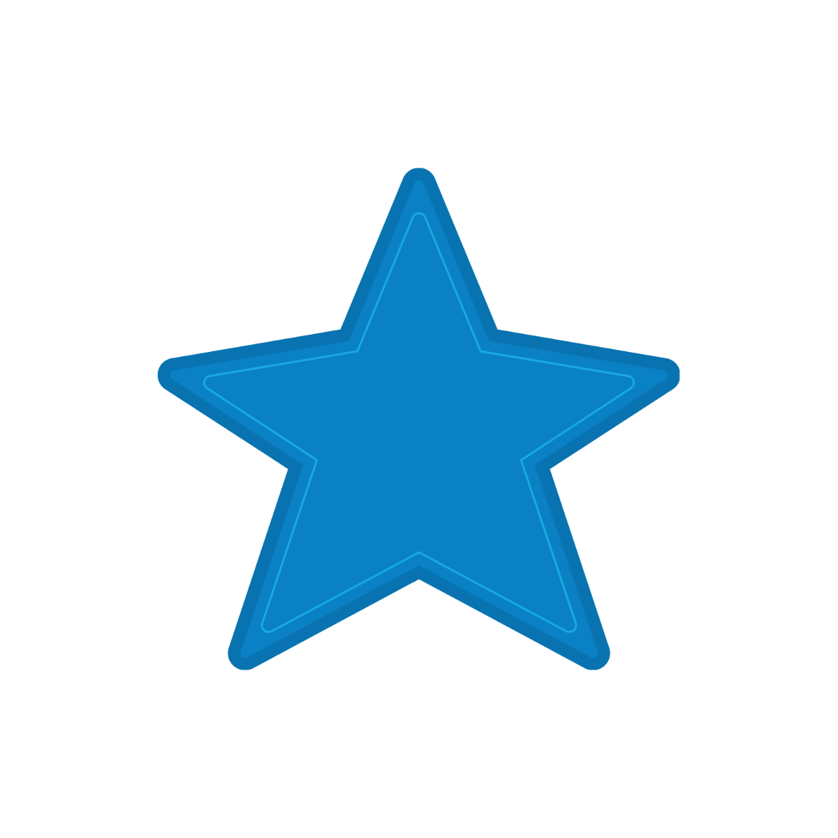 Free Blue Star Vector Template