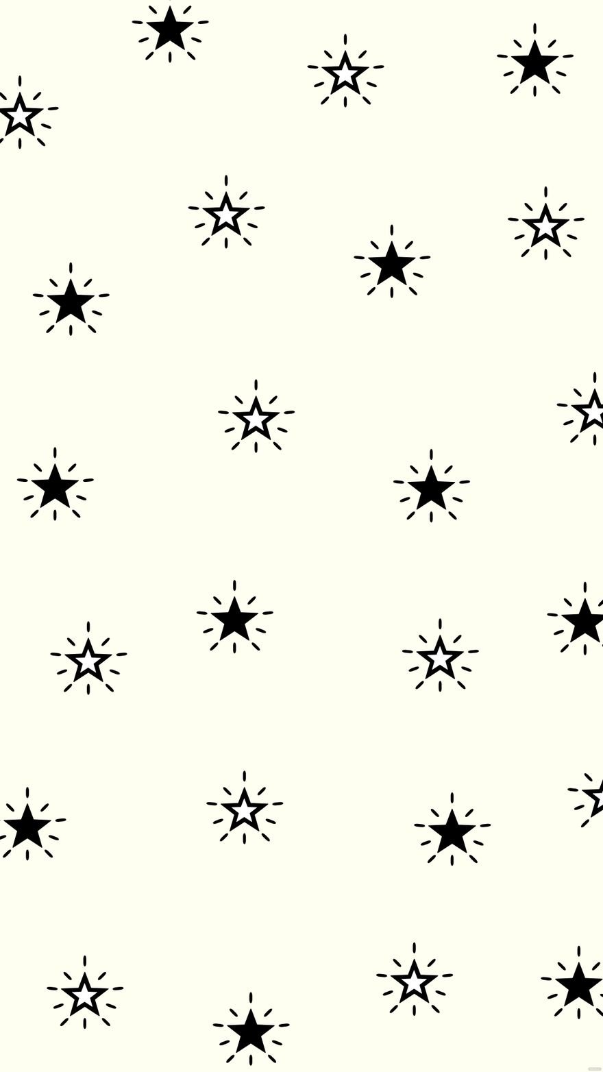 Free Black and White Star Background