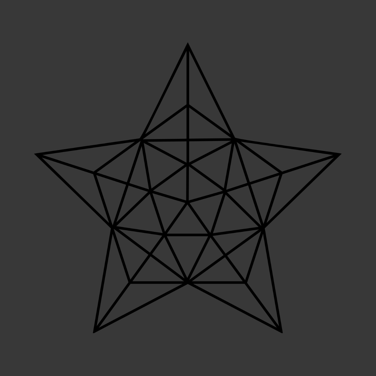 Geometric Star Vector Template