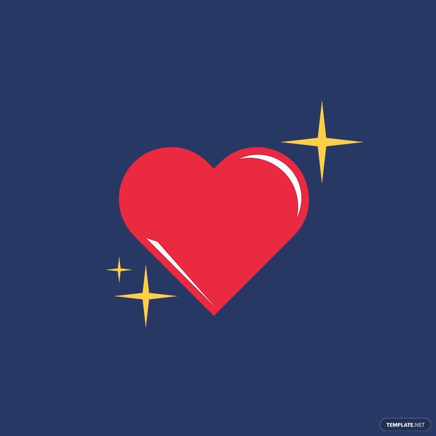 Free Heart And Star Vector