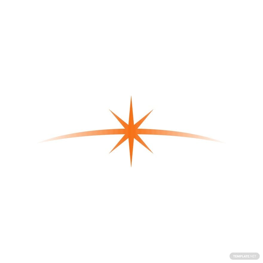 Free Orange Star Vector