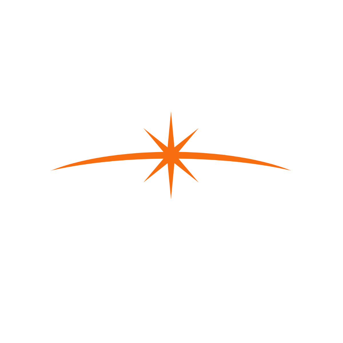 Orange Star Vector Template