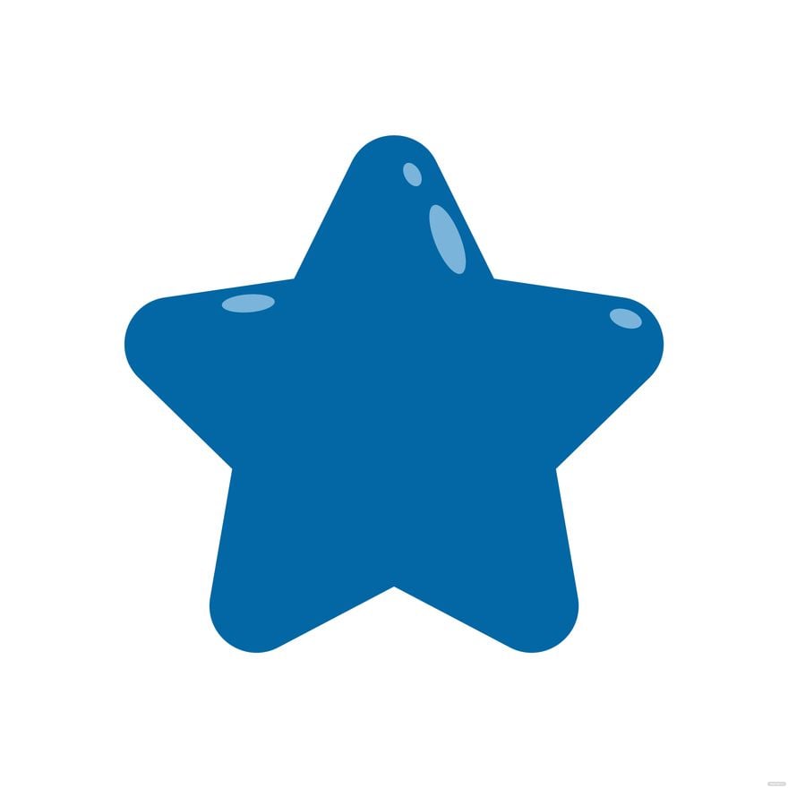 Free Blue Star Clipart in Illustrator, EPS, SVG, JPG, PNG