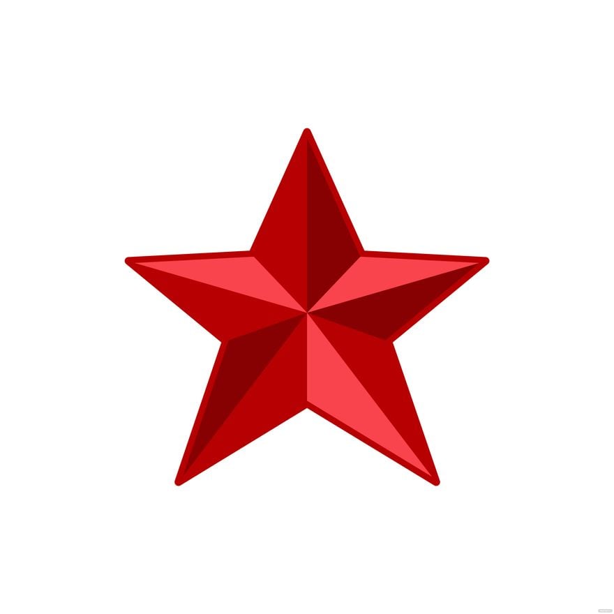 Red Star Clipart in Illustrator, EPS, SVG, JPG, PNG