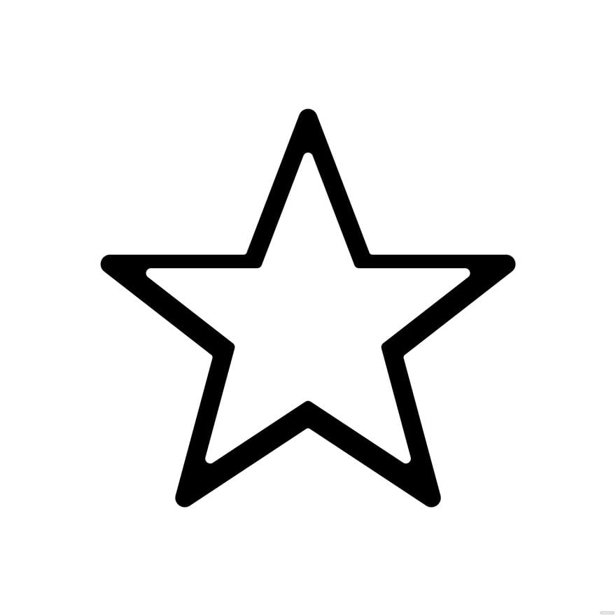 Star Outline Clipart in Illustrator, EPS, SVG, JPG, PNG