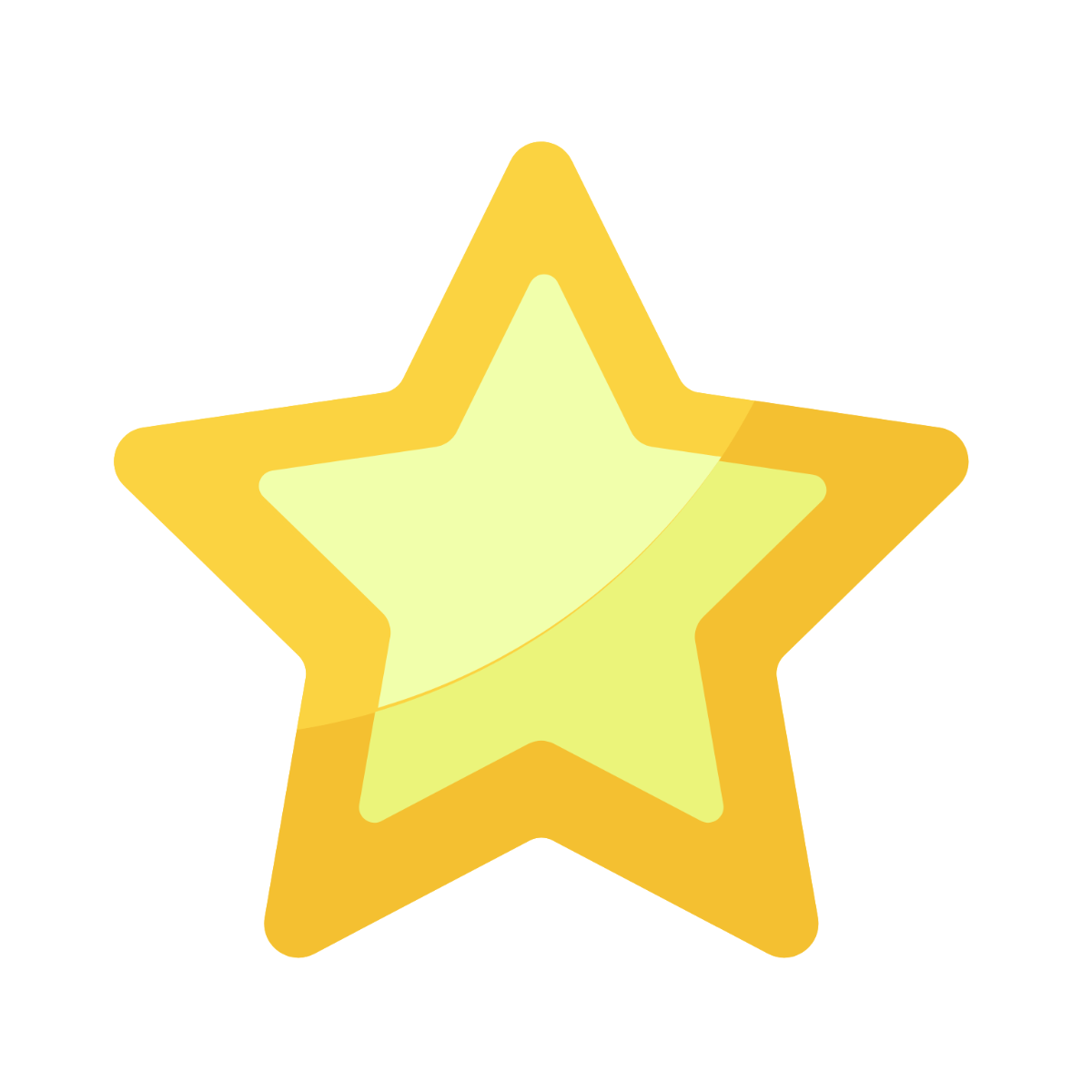 Gold Star Clipart Template