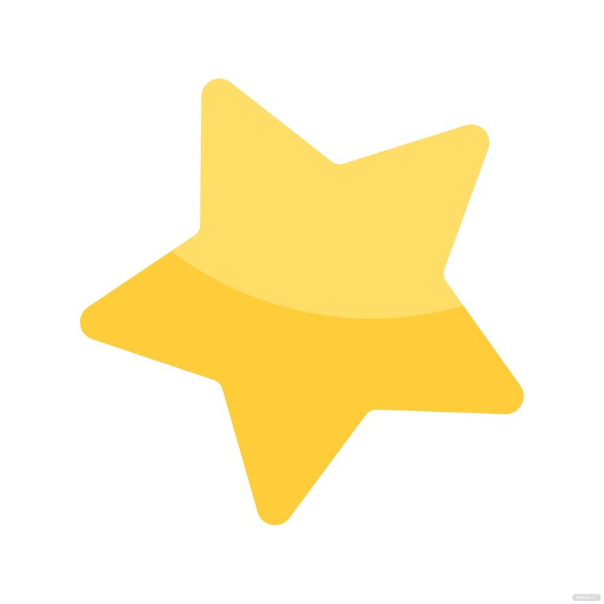 yellow star template