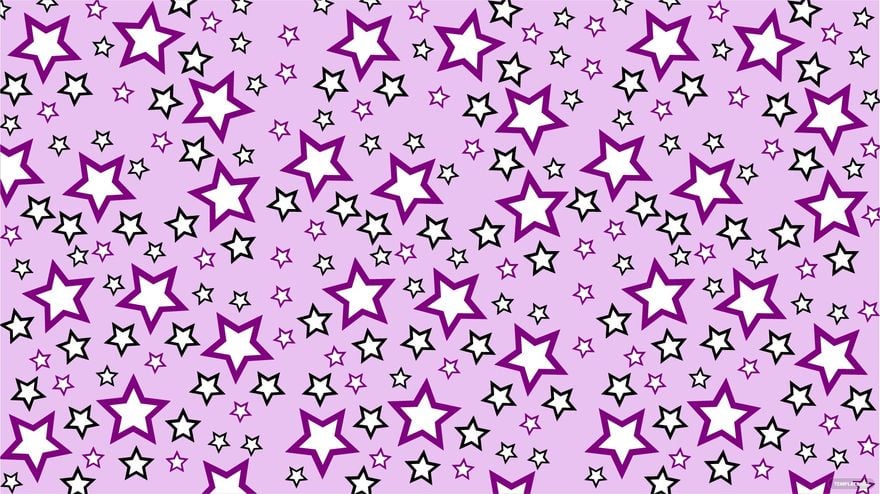 Black And Purple Stars Background