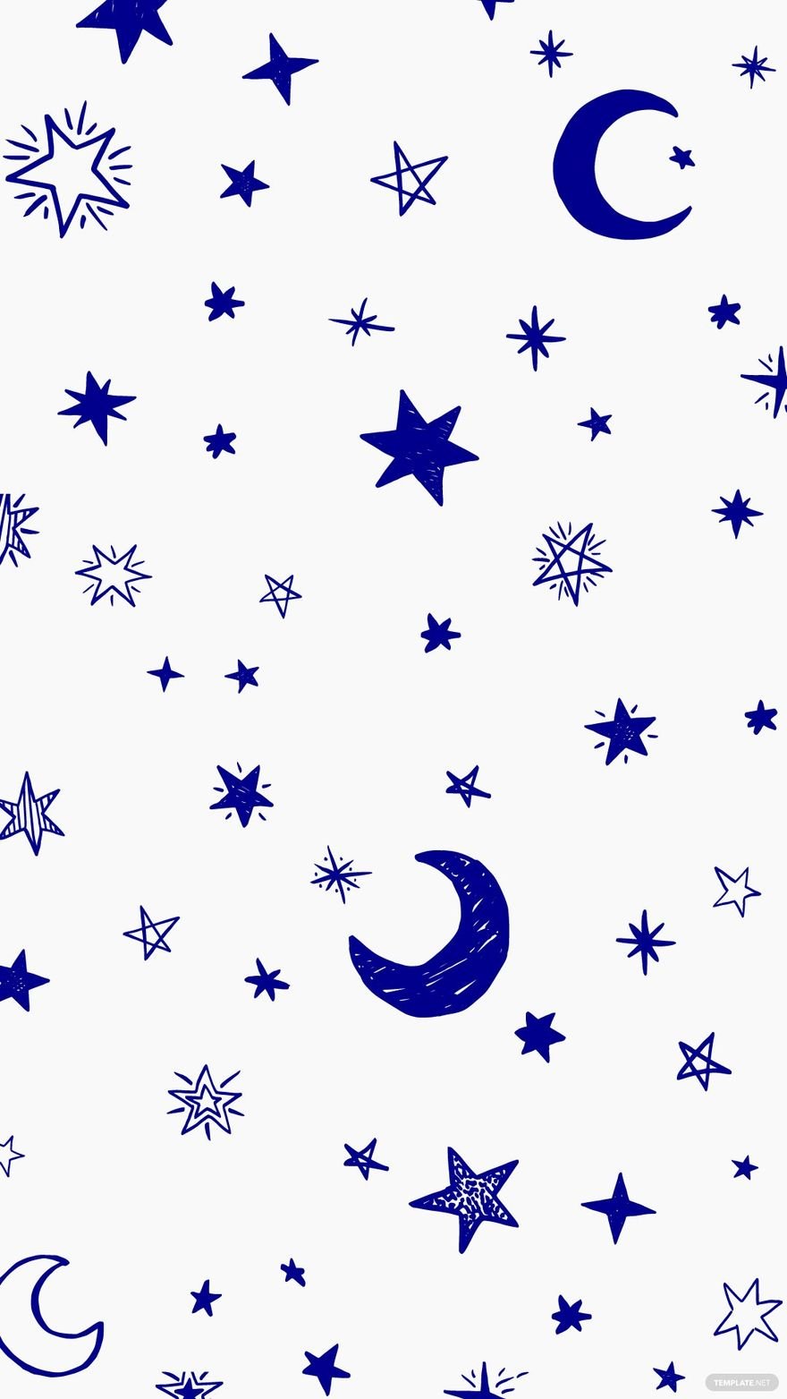 Free Dark Blue Star Background