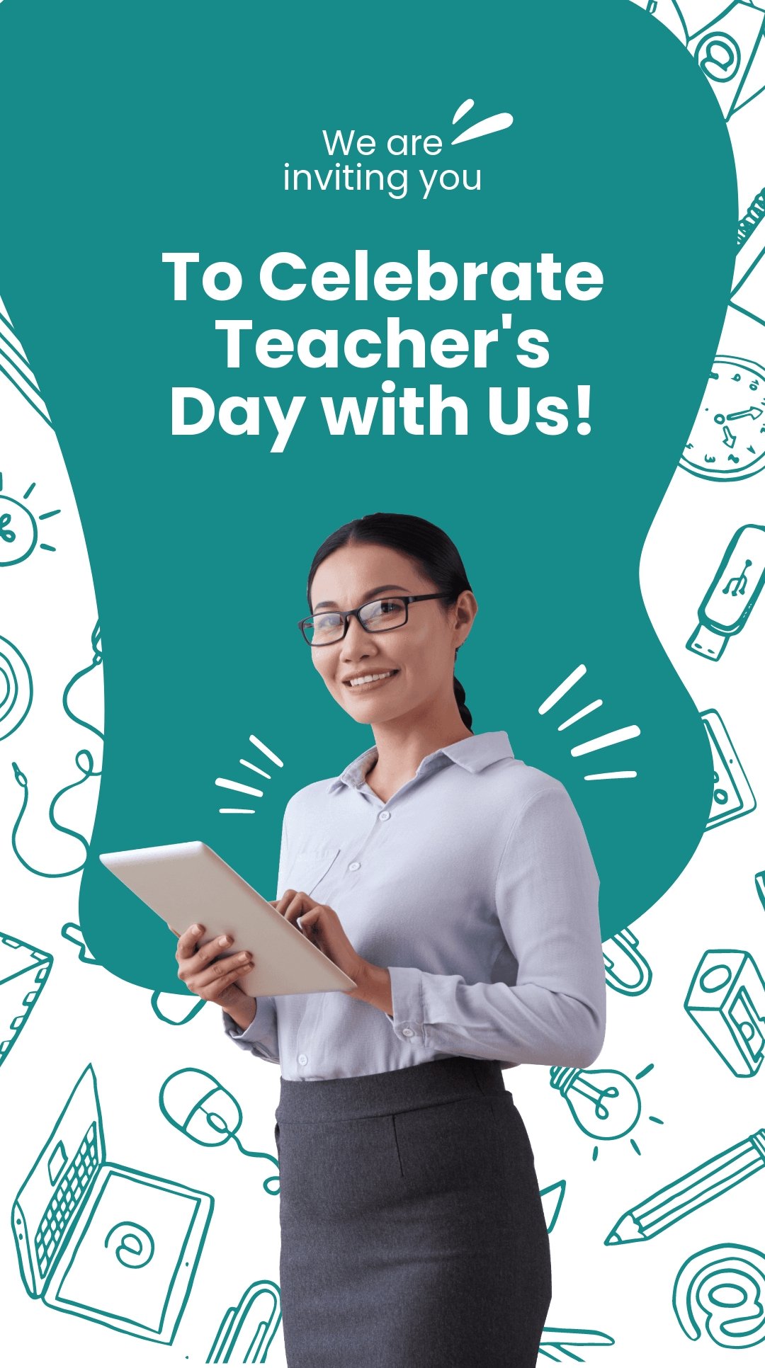 Free Teacher's Day Invitation Instagram Story Template