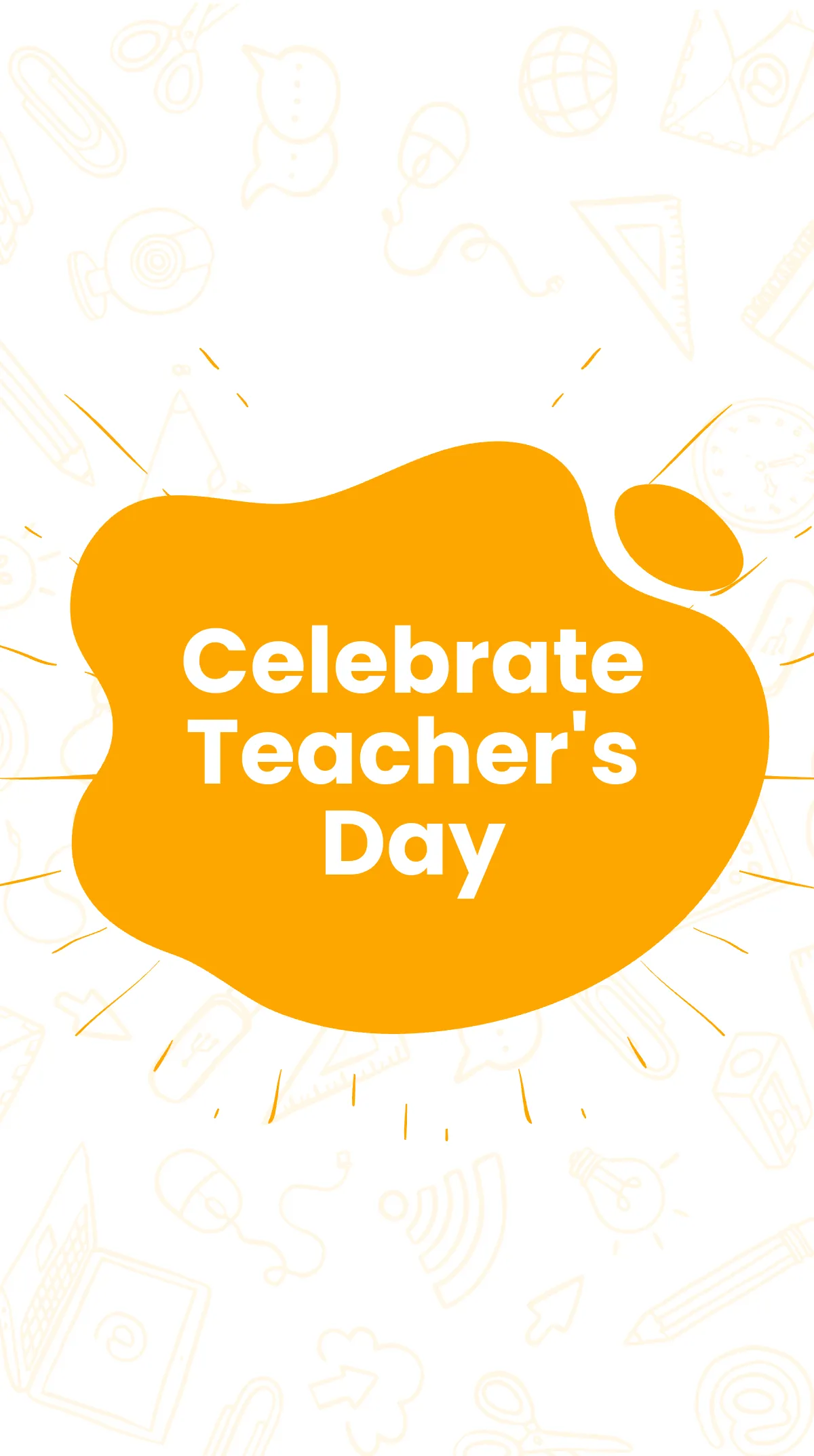 Free Funny Teacher's Day Instagram Story Template to Edit Online