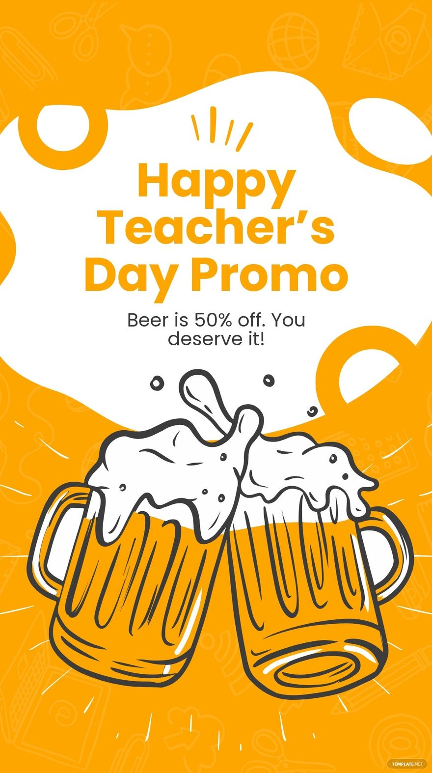 Free Funny Teacher s Day Facebook Post Template Template